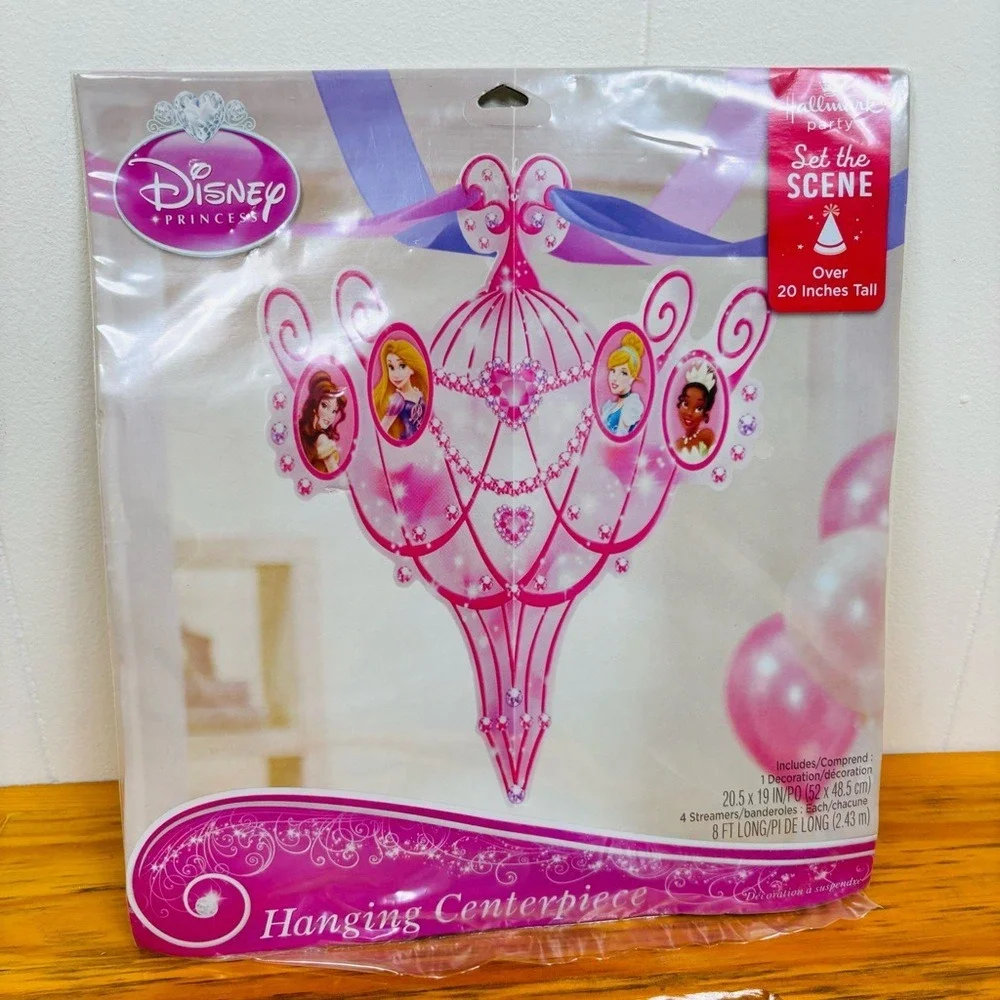 Disney Princess Hallmark Lot 2 Party Set the Scene Hanging Center Pieces